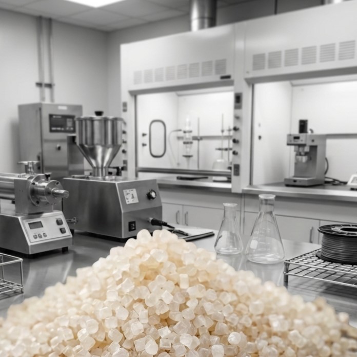 Flexamyl granules on a neutral background